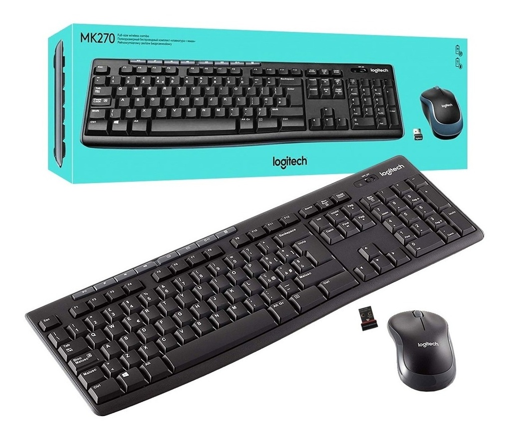 COMBO TECLADO LOGITECH MK270